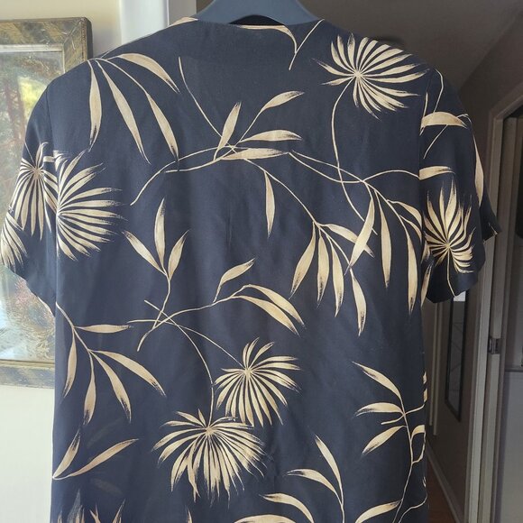 Vintage silk Jones New York Blouse w/padded shoulders Sz 12 Resort pattern - Picture 2 of 3